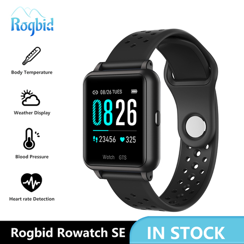 Smart Watch Men Thermometer Real-time Body Temperature Heart Rate Tracker Smart Clock Waterproof Smartwatch Rogbid Rowatch 2 ► Photo 1/6