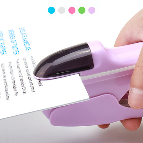 Hand-Held Mini Safe Stapler Free Stapleless Without Staples Stapler 7 Sheets Capacity Paper Stapler Office Bookbinding Supplies ► Photo 1/6