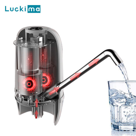 Double Pumps Powerful Automatic Water Dispenser Portable Water Gallon Bottle Switch Pump USB Charging for Home Kitchen Office ► Photo 1/6