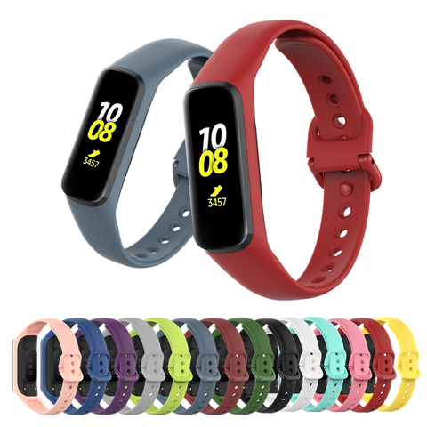Soft Silicone Sport Band Straps For Samsung Galaxy Fit 2 SM-R220 Bracelet Replacement Watchband For Samsung Galaxy Fit2 Correa ► Photo 1/6