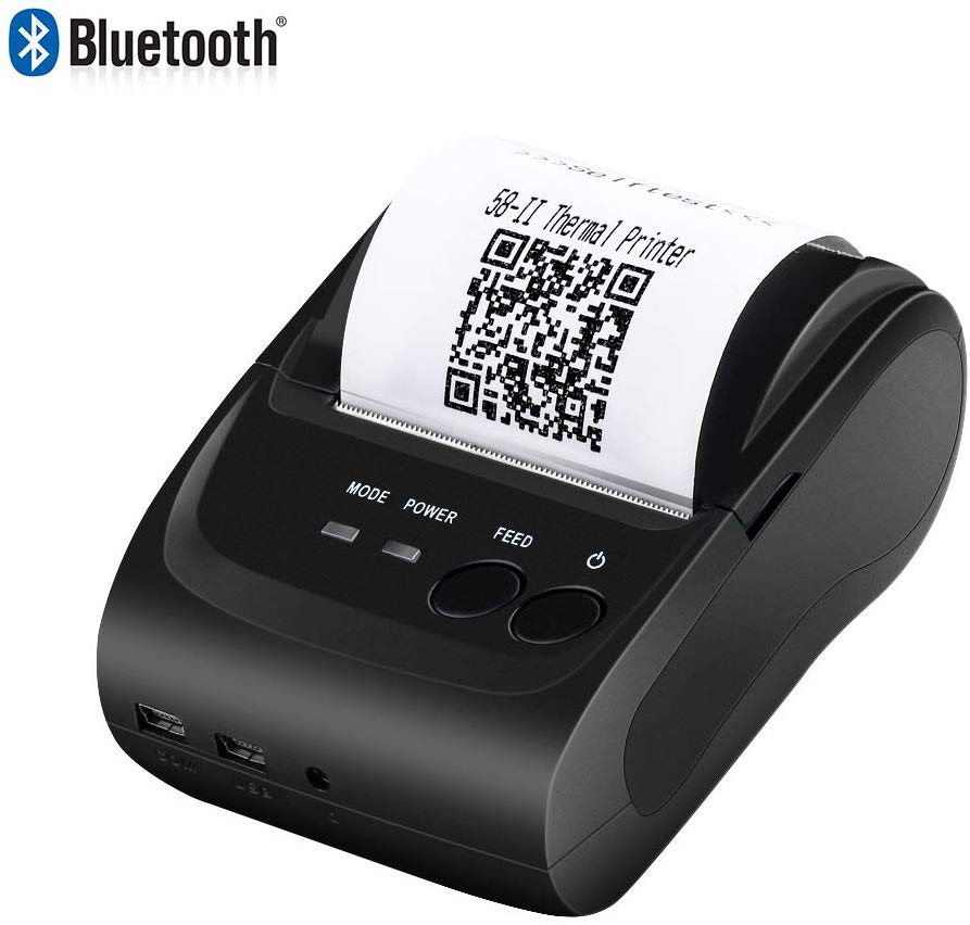 Receipt Printer Bluetooth NETUM Bluetooth Receipt Printer, 58mm Mini Thermal POS Printer Portable Personal Bill Printer 2 Inches For Restaurant Sales Retail Compatible With Android Price In Saudi Arabia