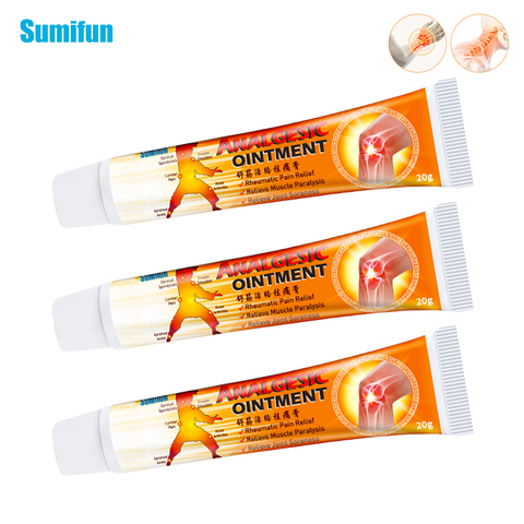 Sumifun Chinese Analgesic Balm Ointment 3pcs Arthritis Joint Back Pain Relief Cream Rheumatism Arthritis Muscle Sprain Ointment ► Photo 1/6