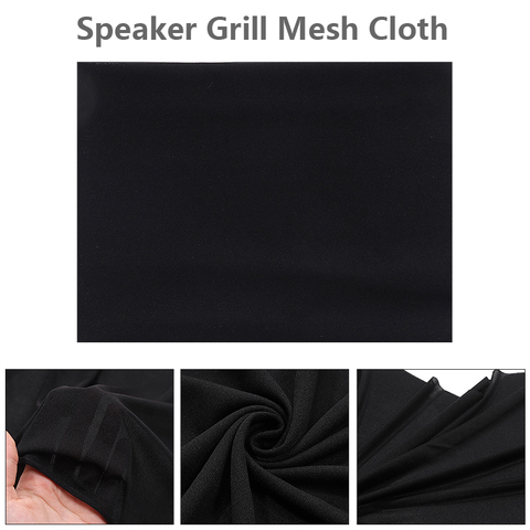 Black Speaker Grill Protective Cloth Stereo Gille Fabric Speaker Mesh Cloth Dustproof Size 1.6x0.5m ► Photo 1/6