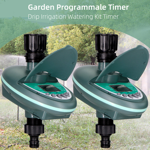 MUCIAKIE Garden Programmable Watering Timer Balcony Yard Drip Irrigation System Controller Weekly Daily Programming LCD Display ► Photo 1/6