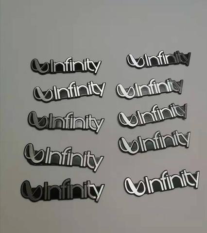 10X for Aluminum infiniti Car Audio sticker Audio sticker speaker HI-FI sticker infinite ► Photo 1/2