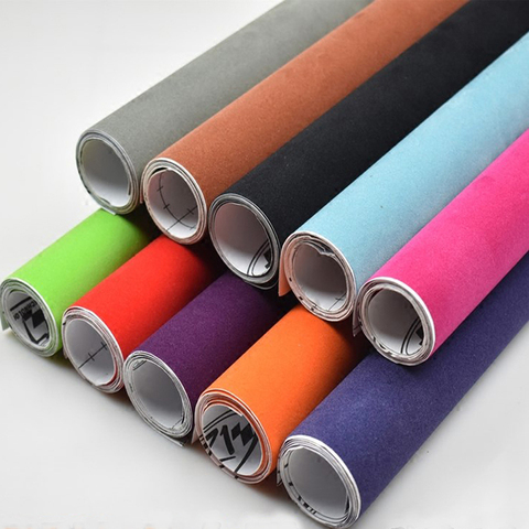 Premium Quality Velvet Suede Fabric Vinyl Car Wrap Sticker Self Adhesive Film For Car Styling 20/30cmx152cm ► Photo 1/6