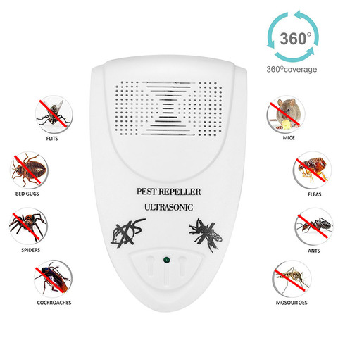 Mosquito Killer Electronic Repellent Reject rat Ultrasonic Pest Repellent Mouse Pest Control, Reject EU US UK Plug 3110 ► Photo 1/6