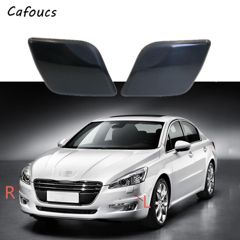 For Peugeot 508 2010 2011 2012 2013 2014 Front Bumper Headlight Washer Spray Cover Cap Headlamp Washer Jet Nozzle Lid ► Photo 1/3