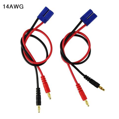 2PCS EC5 Male Connector Plug 4mm Banana Battery Charge Lead Adapter Cable 11.8in ► Photo 1/6