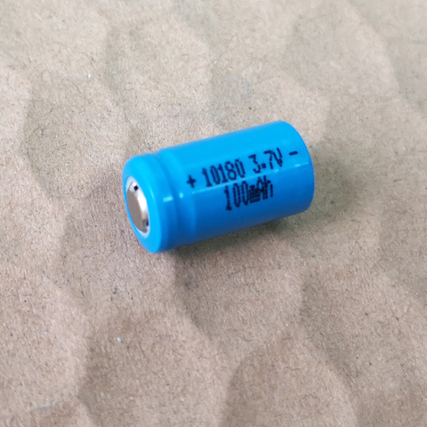 2-10PCS 3.7V 10180 Rechargeable Li-ion Battery ICR10180 cell 100mAh for Mini UC02 LED flashlight torch and speaker ► Photo 1/2