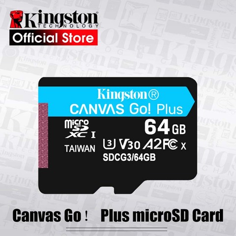 Kingston Carte Micro SDXC UHS-I U3 V30 Classe 10 Canvas Go Plus