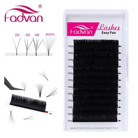Fadvan Easy Fan Lashes Extension DIY 2d/3d/4d/10d Faux Mink Blooming Eye Lash Extensions 0.05/0.07/0.10 Makeup Lashes ► Photo 1/6