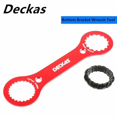 DECKAS Multifunctional BB Wrench Tool DW-018 249*64*3mm Red DUB/TL-FC32 Adaptor Of TL-FC25/TL-FC24 BB Bottom Bracket Repair Tool ► Photo 1/6