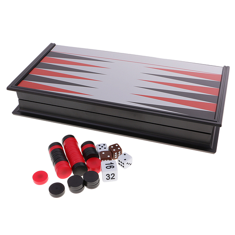 NEW Backgammon Foldable Magnetic Chessboard Checkers Chess Classic Game Board DIY Party Fun ► Photo 1/6