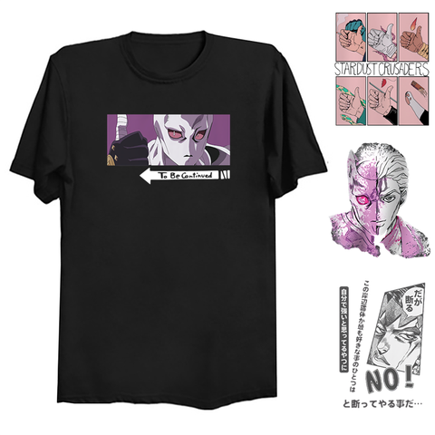 100% cotton jojo bizarre adventure T-shirt Kira Yoshikage T-shirts Rohan Kishibe t shirt KILLER QUEEN Joseph Joestar tshirt ► Photo 1/6