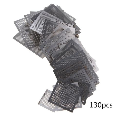 130Pcs/set BGA Stencils Universal Direct Heated Steel Stencils for Notebooks ► Photo 1/6