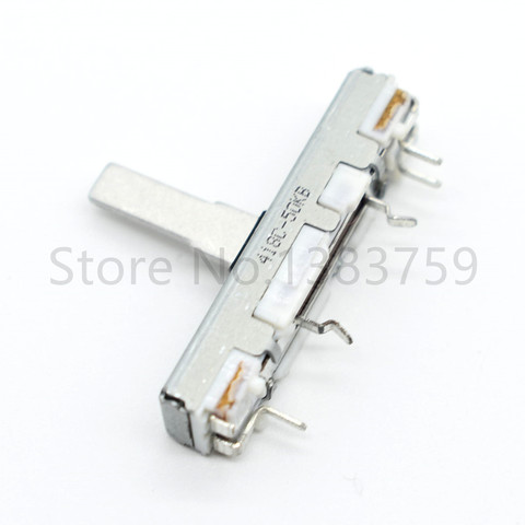 3.5 cm sliding potentiometer microphone volume adjustment fader single B50K shaft length 15mm ► Photo 1/2