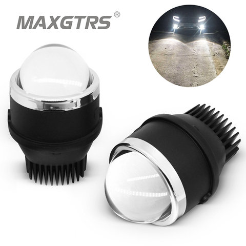 2x Universal LED Bi-Xenon Auto/Motorcycle Fog Light High Low Beam Projector Lens Car Driving Lamps 3.0 inch Retrofit Assembly ► Photo 1/6