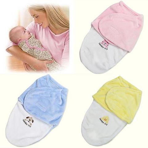 Newborn Products Swaddle Soft Plush Warm Envelope for Baby Hug Blanket Fleece Sleeping Bag ► Photo 1/6