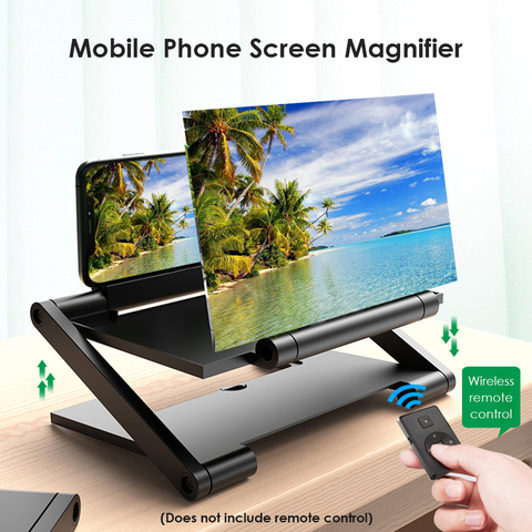 Foldable 8 inch Mobile Video Magnifier Desk Holder Stand Video Amplifier Phone Screen Amplifier Stand Enlarged Magnifier ► Photo 1/6