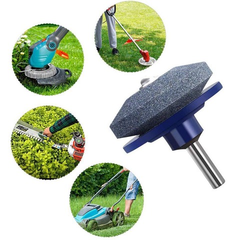 50MM Faster Lawn Mower Sharpener Lawnmower Blade Sharpener Universal Grinding Rotary Drill Cut Knife Sharpener Drop Shipping ► Photo 1/1