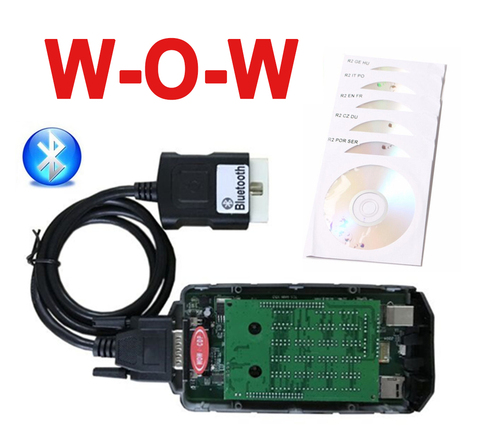 2022 NEW VCI 2016.R0 keygen VD DS150E CDP WOW Bluetooth for delphis obd2 Scanner Cars Trucks Diagnostic tool send with CASE ► Photo 1/6