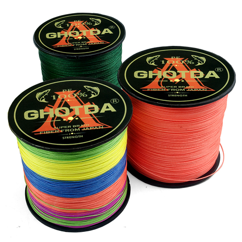 GHOTDA 8/4 Strands 100M High Quality Braided Line PE Fishing Line Saltwater Weave Fishing Cord Pesca Fishing Tackle Fish Line ► Photo 1/6