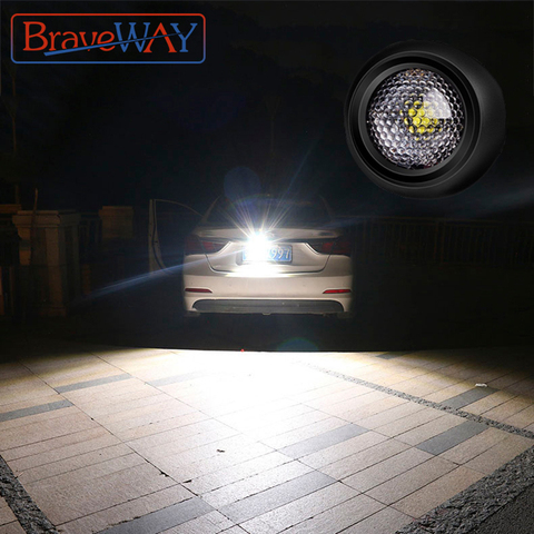 BraveWay LED Extra Reversing Light for Car Lamp Auxiliary Led Work Light 12V Fog Lamp Flood Beam LED Reverse Lights 1156 1157 T5 ► Photo 1/6