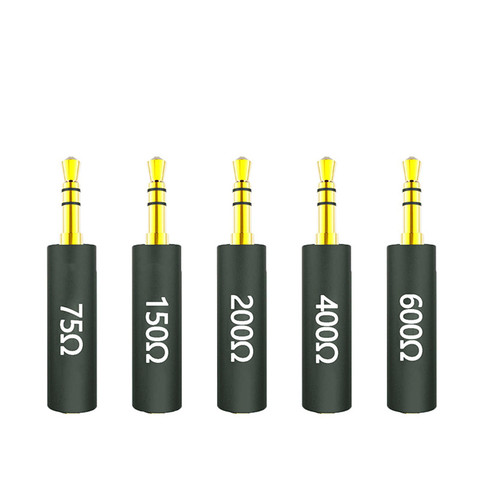 JCALLY Conductor Earphone Impedance Plug 75 150 200 400 600 ohm Noise Cancelling Adapter Resistance Reduce Noise Filter Plug ► Photo 1/6