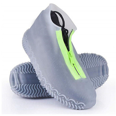 Women And Men Rubber Shoes Cover Zippers Unisex Reusable Waterproof Shoes Covers Non-slip Rain Covers Shoes 2022 New ► Photo 1/6