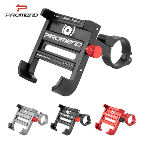 Promend 360 Degree Rotation Bicycle Phone Holder Aluminum Alloy Mountain Bike Phone Holder Cycling Phone Mount ► Photo 1/6