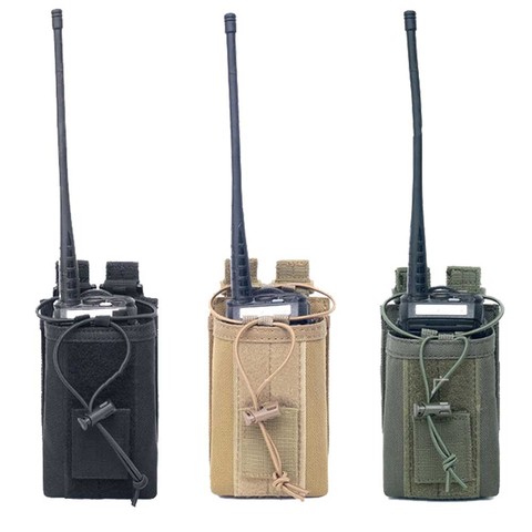 1000D Walkie Talkie Pouch Nylon Bag Bag Poratble Interphone Holster Carry Bag Radio Case Pack for Hunting  Camping Accessory ► Photo 1/6