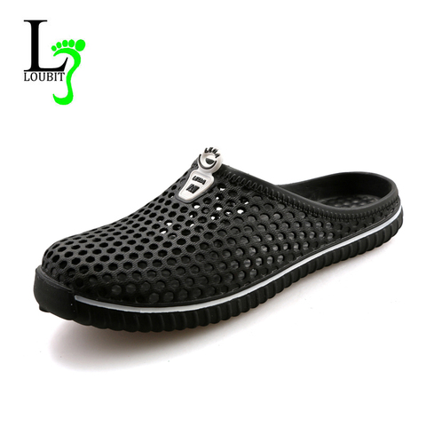 Mens Slippers EVA Beach Sandals Flat Summer Water Shoes Breathable Men Flip Flop Outdoor Slides Garden Shoes Zapatillas Hombre ► Photo 1/6