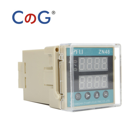 CG ZN48 DC12V DC24V AC110V AC220V AC380V 48*48mm Digital Display Counter Double Delay Relay Intelligent Indicator Timers ► Photo 1/5