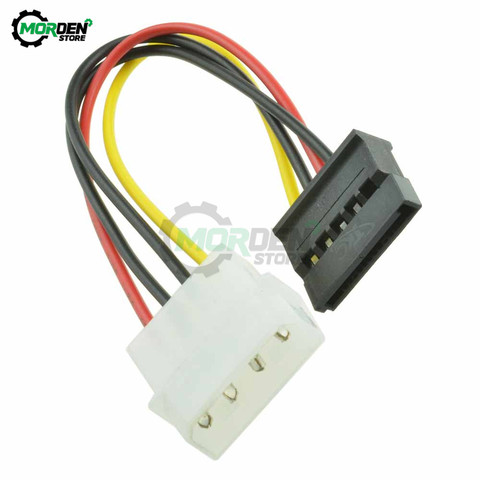5PCS Male Female 4-pin Power Drive Adapter Cable to Molex IDE SATA 15-pin Connector Extension Cable Fast Shipping ► Photo 1/6