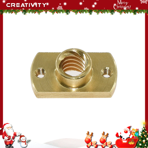 Creativity 1PCS 3d printer nut T openbuilds type anti-backlash nut block T8 screw 8mm screw lead 2mm 8mm ► Photo 1/6