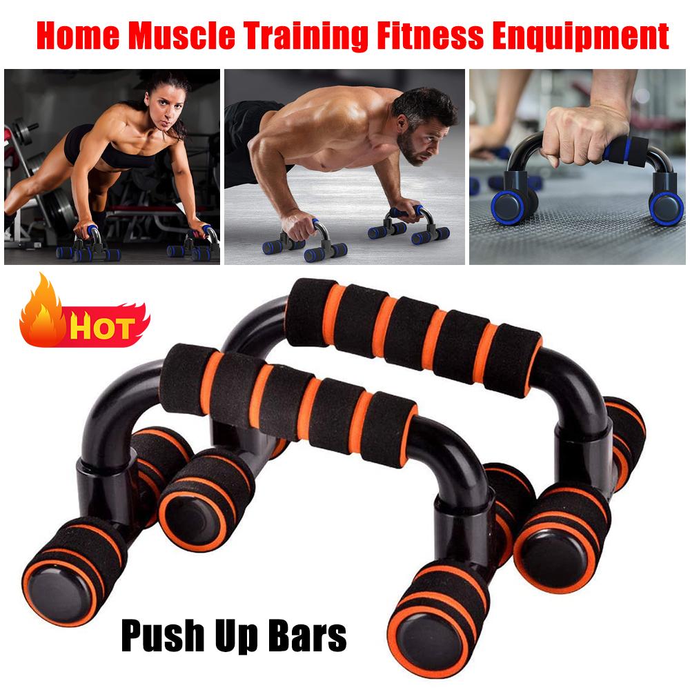 Push Up Bars Foam Handles Stand Chest Press Pull Gym Fitness Exercise Training 