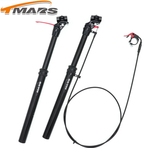 Tmars Dropper Seatpost Adjustable Height 27.2X440mm Remote Control Manual Hand Mechanical MTB Bike 28.6 30.0 30.4 30.9 31.6 ► Photo 1/6