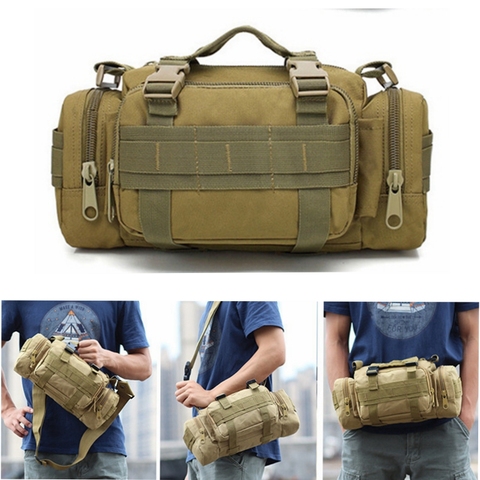 Army Tactical Pockets Nylon Waterproof Camouflage Pockets Outdoor Travel Hiking Hiking Hunting Camping Hiking Carrying Waist Bag ► Photo 1/1