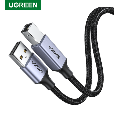 Ugreen USB Printer Cable USB Type B Male to A Male USB 3.0 2.0 Cable for Canon Epson HP ZJiang Label Printer DAC USB Printer ► Photo 1/6