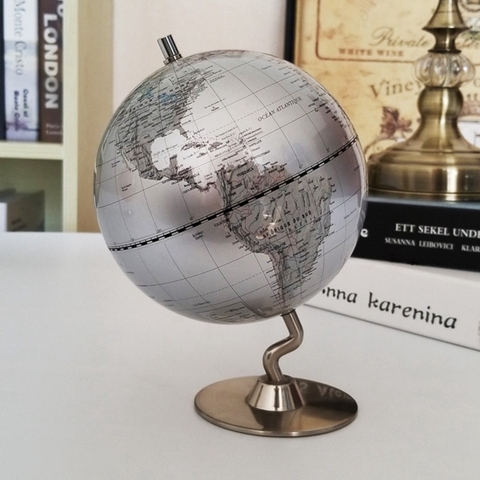 Dia 14cm Geografia Globo Do Mapa Mundi Earth Globe Vintage Ornaments Metal base World Globe Constellation Map ► Photo 1/6
