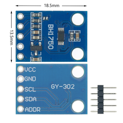 1PCS/LOT GY-302 BH1750 BH1750FVI Chip Light Intensity Light Module ► Photo 1/6