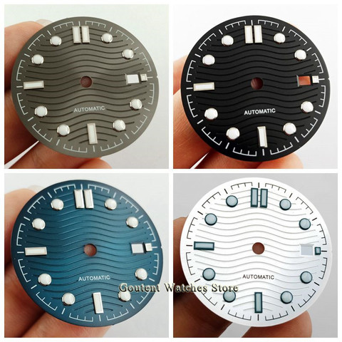 Goutent 1PCS 31mm Luminous Watch Dial Fit NH35 NH36  ETA 2836/2824 DG2813/3804 Miyota 8215 821A 82 Series Movement ► Photo 1/5