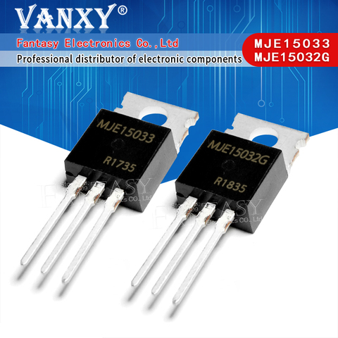 10PCS 5pairs (5psc MJE15033G + 5PCS MJE15032G ) TO-220 MJE15033 MJE15032 TO220 ► Photo 1/5