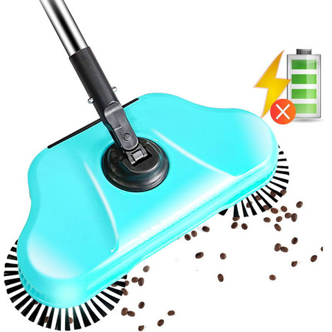 Dust-free Sweeping Machine Broom Garbage Shovel Combine Lazy Invention Push Broom Can Elderly Pregnant Women Use 2022 New E11366 ► Photo 1/1