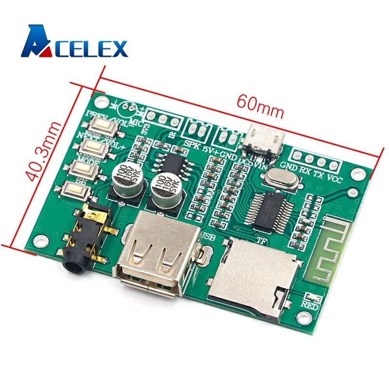 BT201 Dual Mode 5.0 Bluetooth Lossless Audio Power Amplifier Board Module Tf Card U Disk Ble Spp Serial Port Transparent Trans ► Photo 1/5