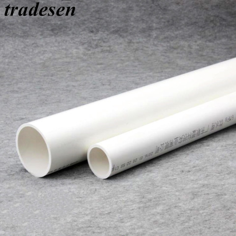 2pcs 50cm O.D 20~50mm White  UPVC Pipe Hi-quality Water Supply Pipe Irrigation Fish Tank PVC Pipe Aquarium Drainpipe Water Tube ► Photo 1/4