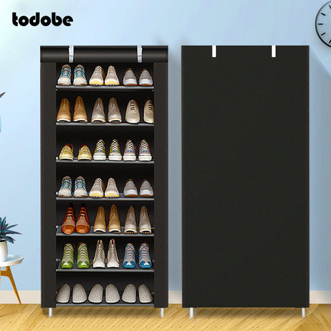 Multilayer Simple Shoe Rack Nonwoven Fabric Dustproof Shoes Boots Stand  Holder Hallway Space-saving Shoe Organizer Shoe Cabinet - Price history &  Review, AliExpress Seller - LEHUOSHIGUANG Store