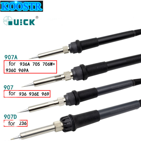Quick Electric iron Soldering Stations handle for Quick 936 936E 969 936A 969A 705 706 236 203 203H 204H TS1100A TS1200A ► Photo 1/1