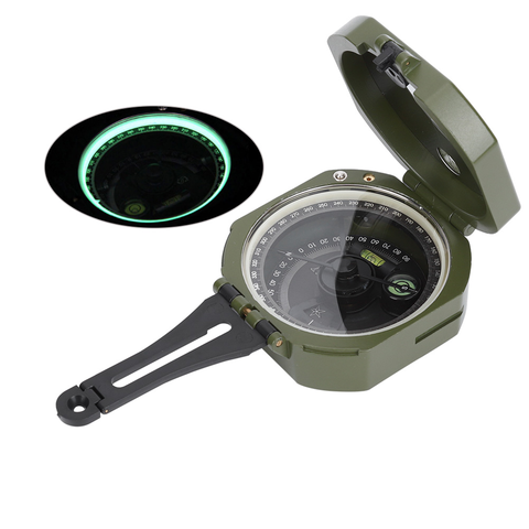 Professional Handheld Compass Lightweight Outdoor Survival Military Geological Compass Waterproof Fluorescent Compass ► Photo 1/6